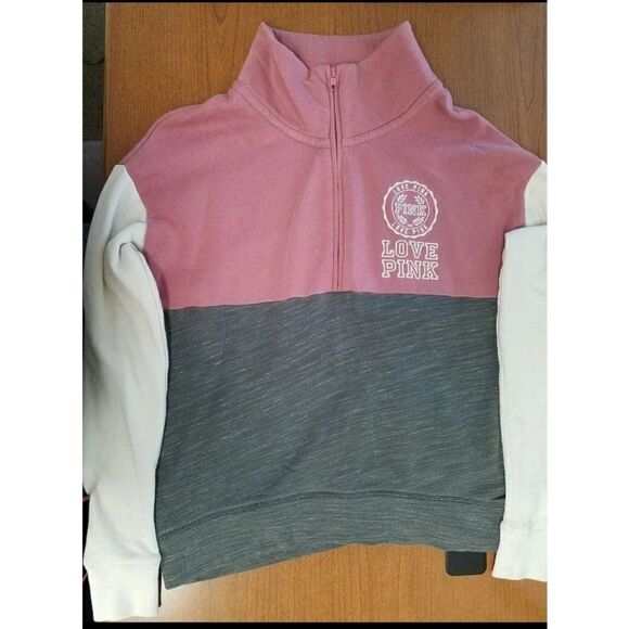 VS PINK XS lightweight 1/4 zip pullover - Picture 1 of 7